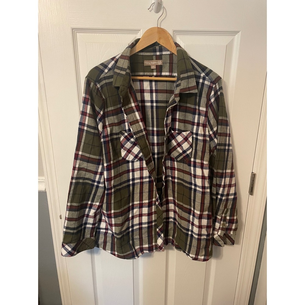 Victory Outfitters Women's Plus Size 3X Plaid Flannel Button Front Shirt